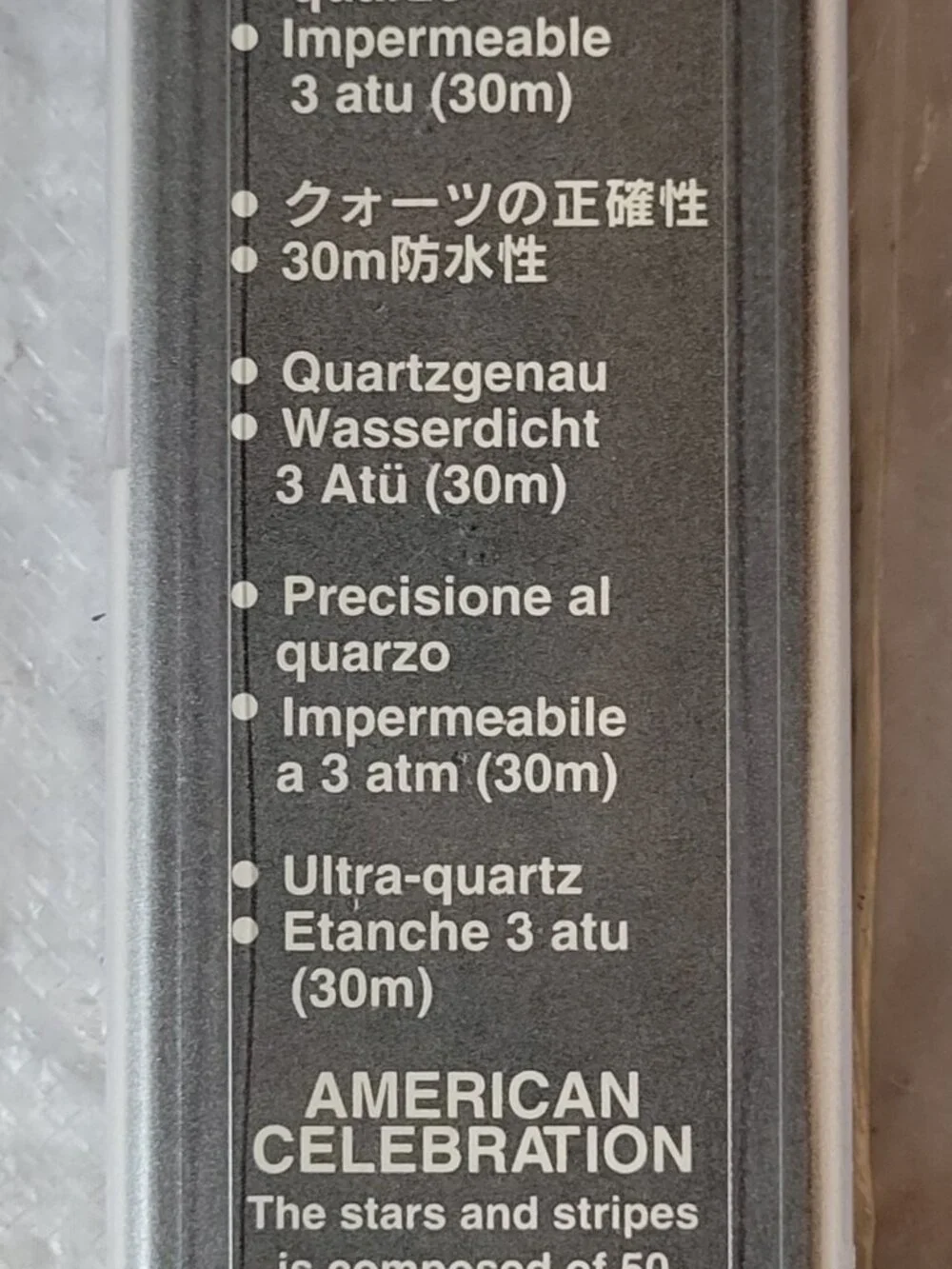 Esperanto USA Patriot Watch - NOS